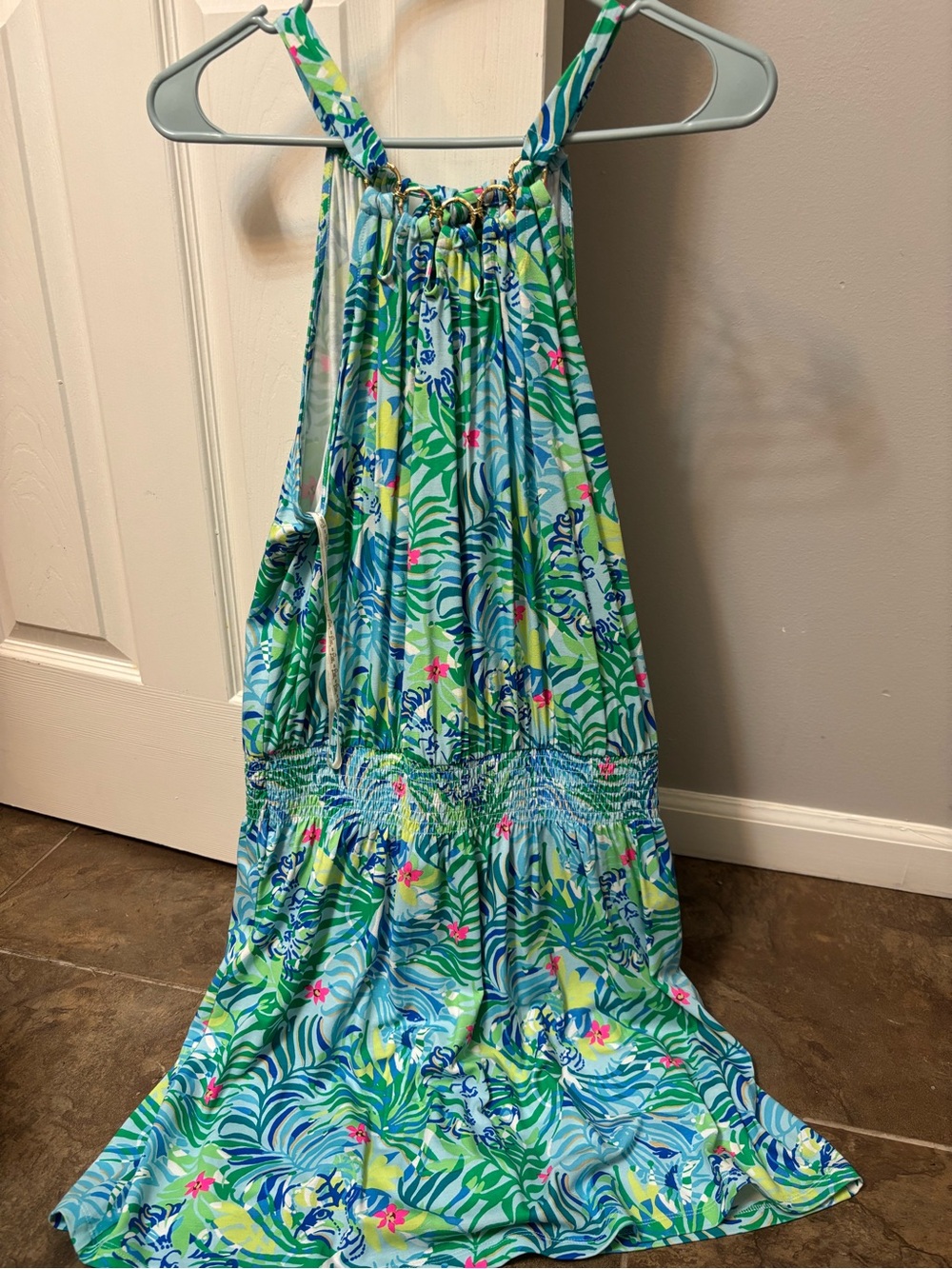 Lilly Pulitzer Multi-Color Tropical Halter Dress